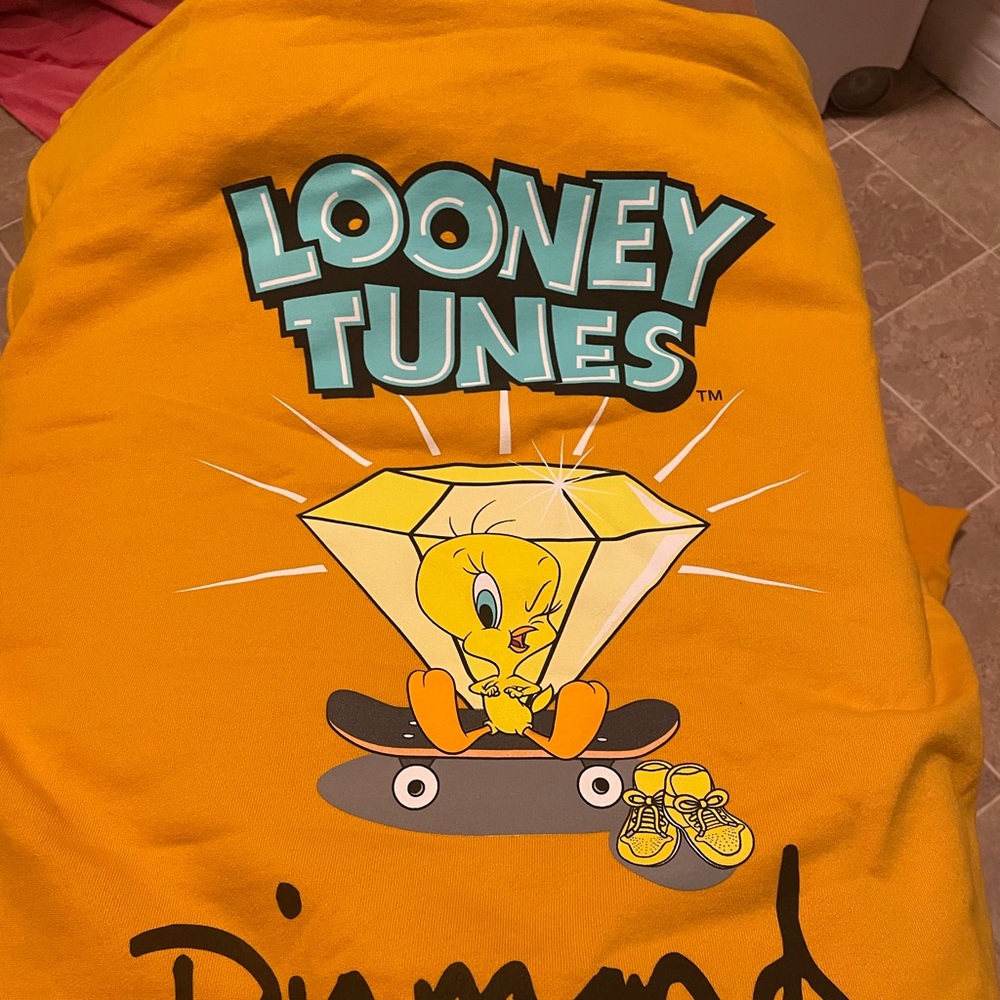 Diamond Supply Co x Looney Tunes Tweedy Skate Hoodie Sz L